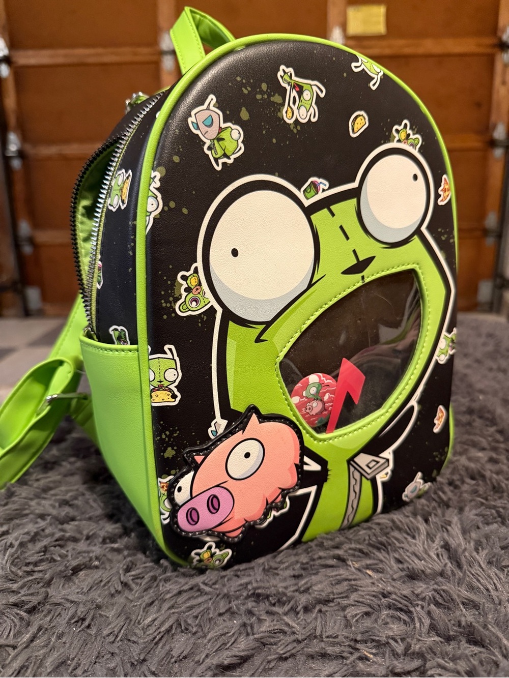 Invader Zim mini Backpack with Clear Pocket